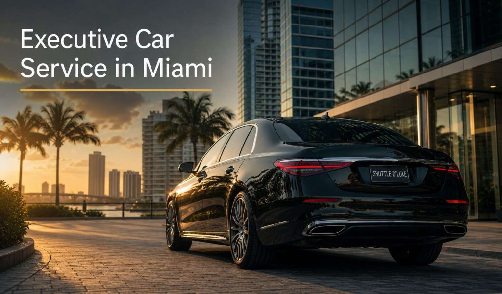 shuttle d'luxe best executive car service in miami - sprinter van, limo, executive car