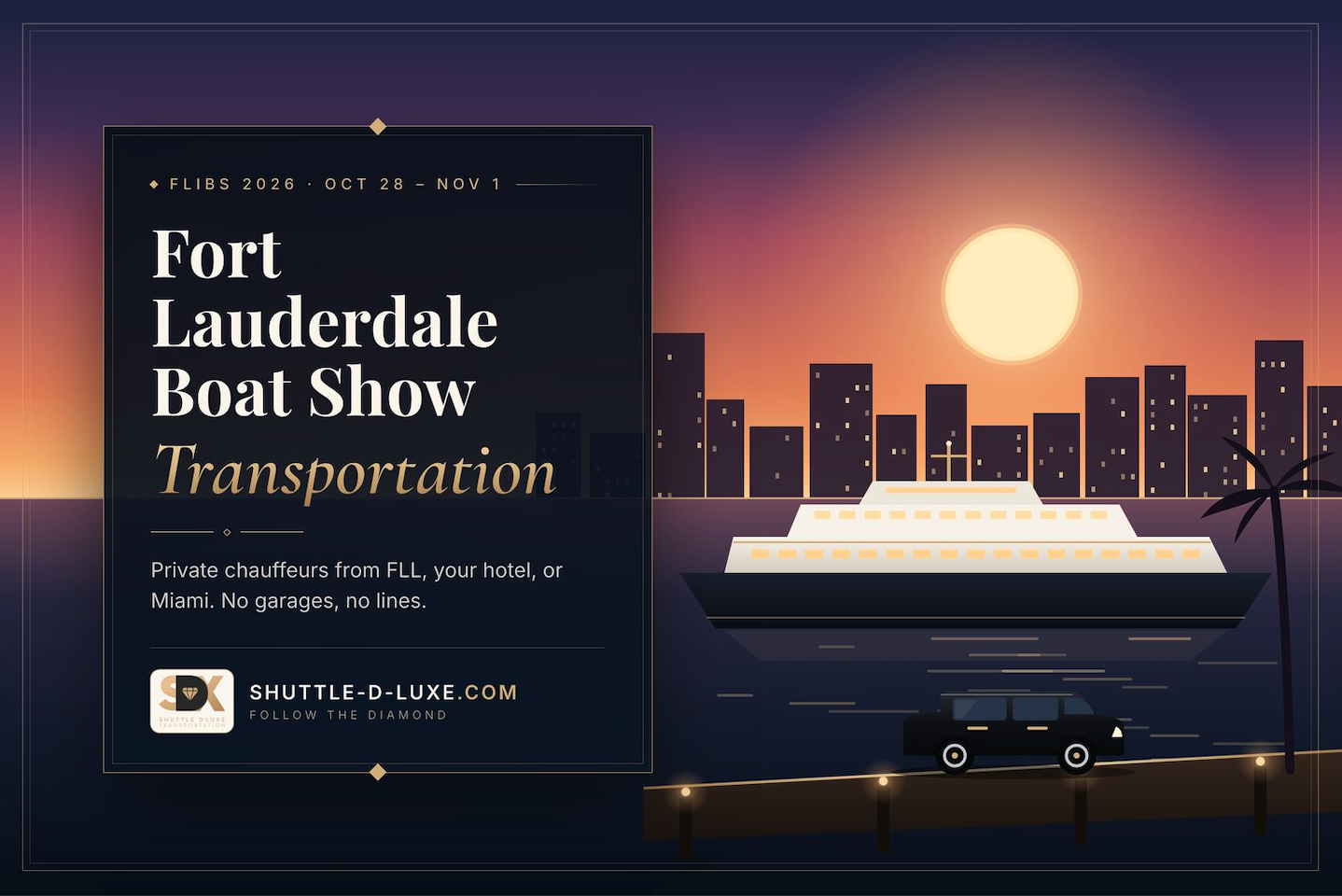 fort lauderdale boat show transportation miami